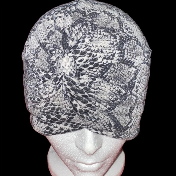 Snake print stretchy stylish  turban - Picture 1 of 9